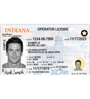 Indiana Driver's License, Novelty